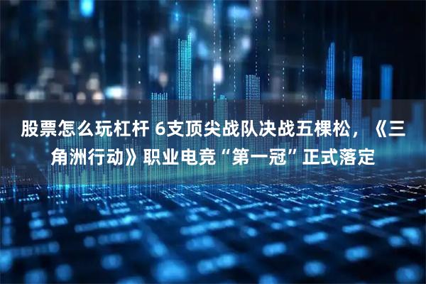 股票怎么玩杠杆 6支顶尖战队决战五棵松，《三角洲行动》职业电竞“第一冠”正式落定